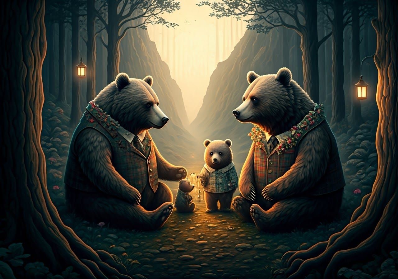 Ethereal Bear Family Wedding in Scottish Highlands