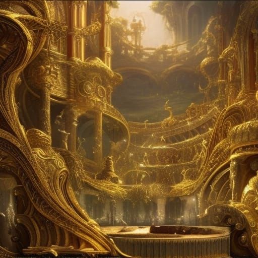 Golden Apples of Hesperides: Epic Digital Matte Painting