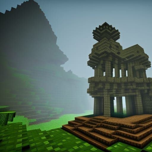 Epic Minecraft Wither Skeleton Digital Painting