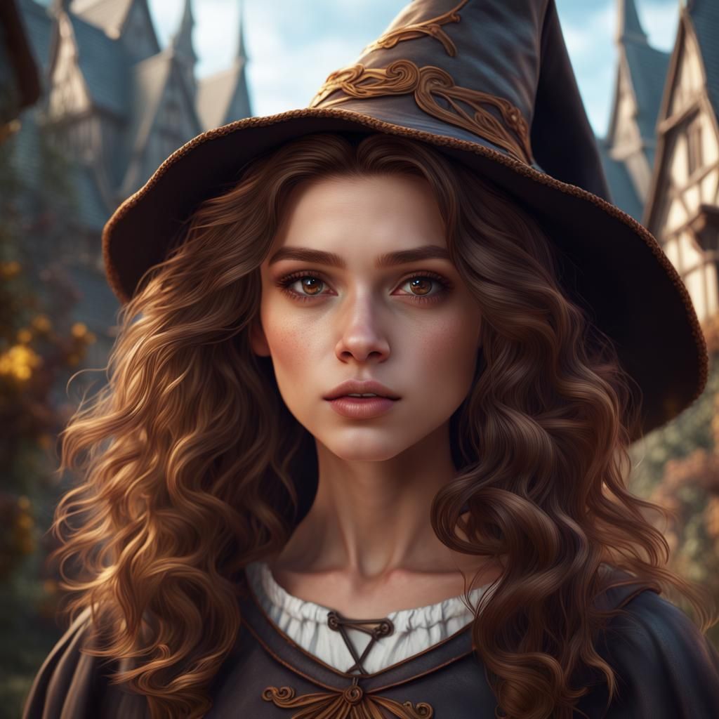 Teenage Girl Portrait in Detailed Fantasy Style