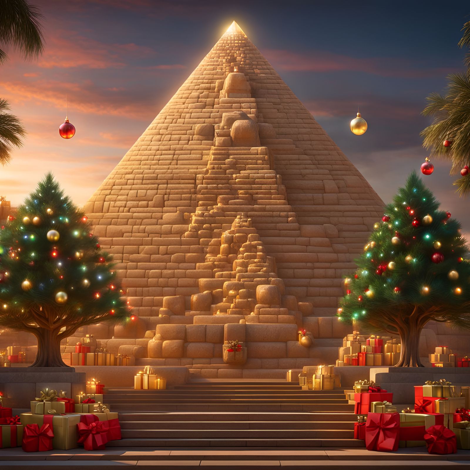 Christmas Pyramid: Monterey Pine Fantasy Concept Art
