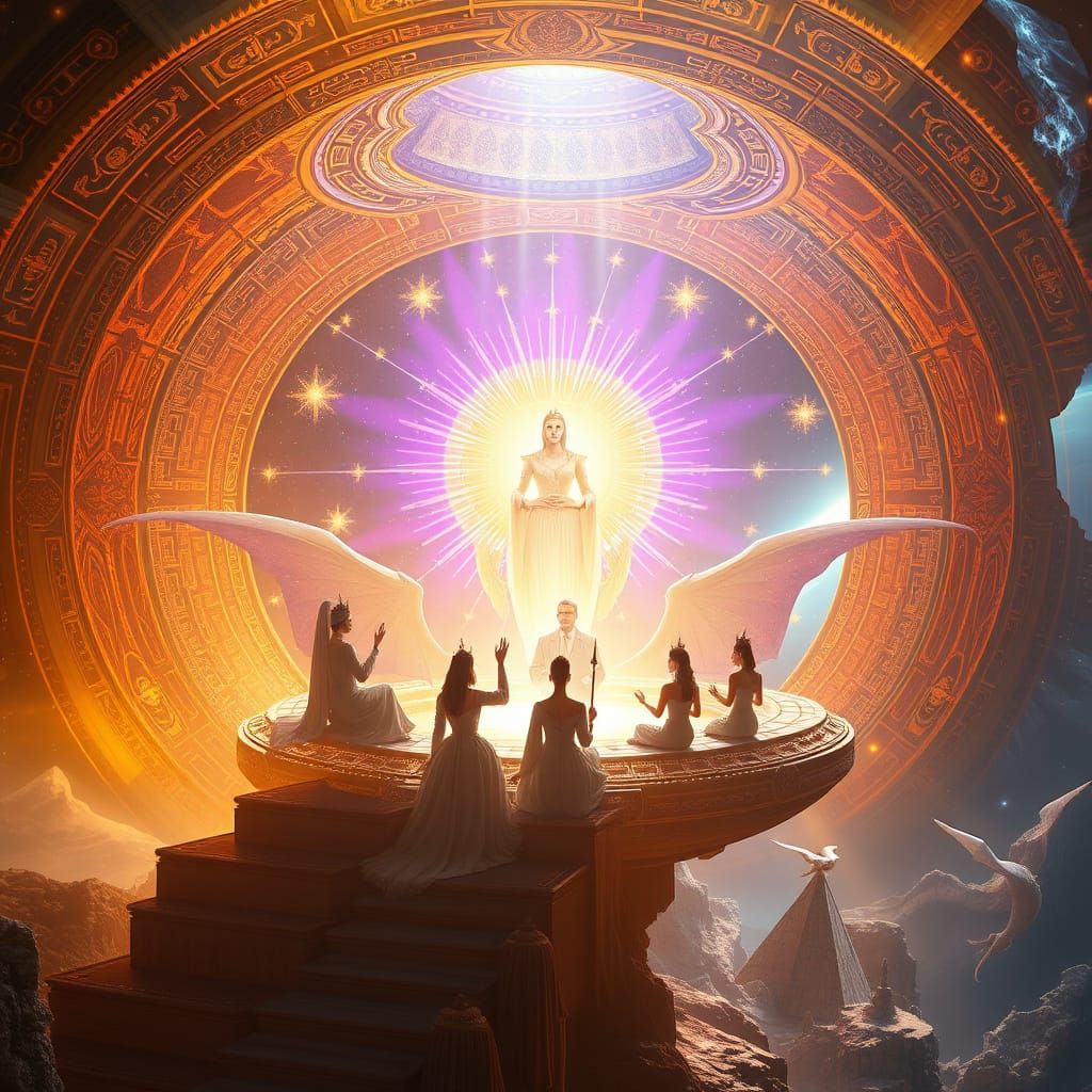 Arcturian Council in Crystalline Mothership
