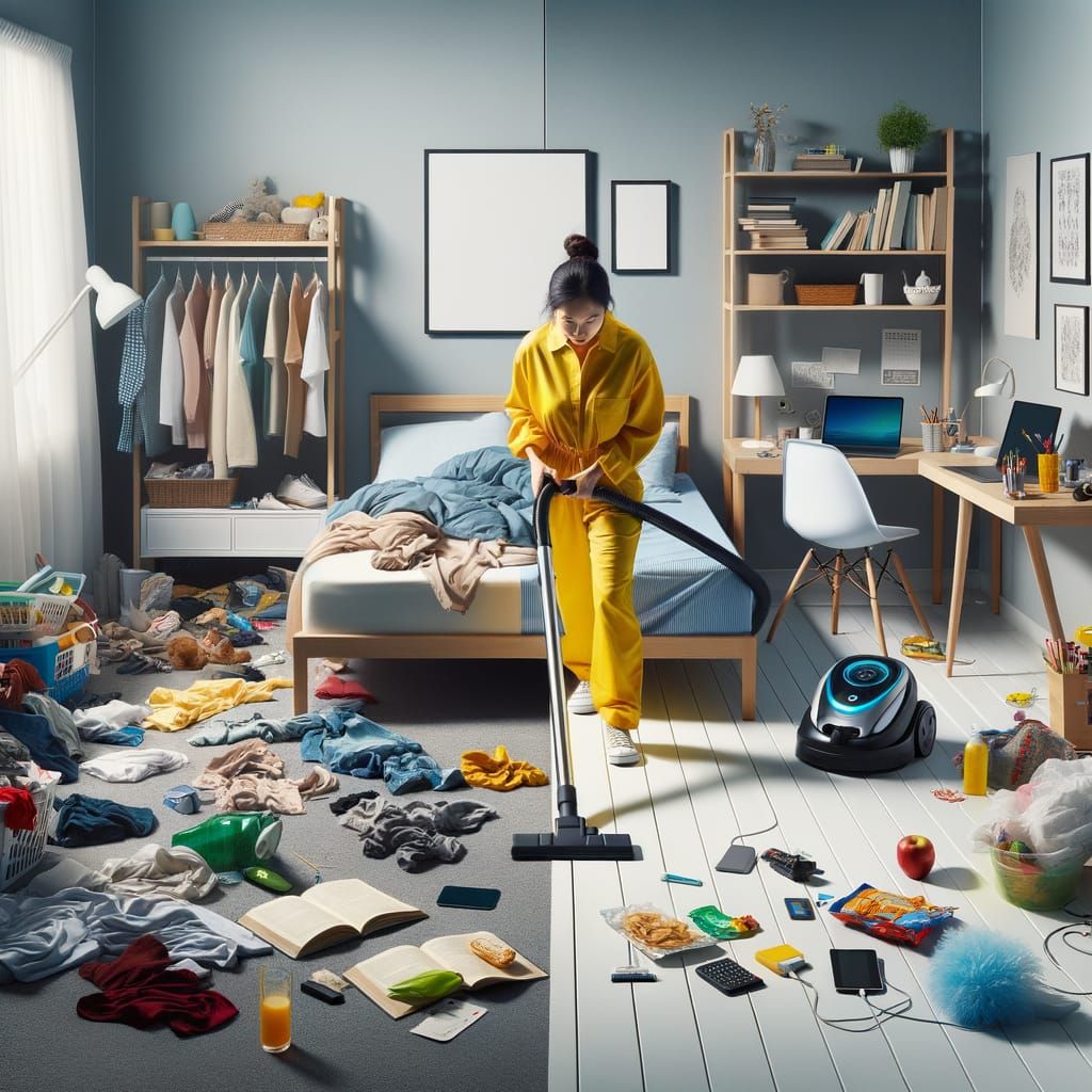 Contrasting Room Sides in Vibrant Color