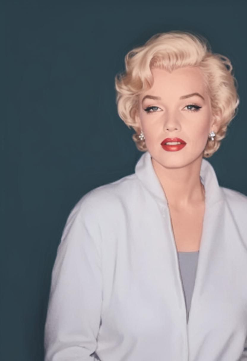 Marilyn Monroe Pop Art Comic Style Portrait