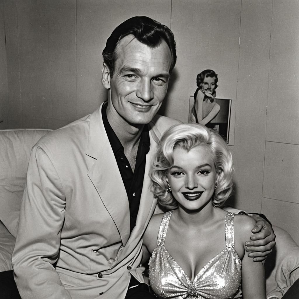 Hugh Hefner and Marilyn Monroe: A Classic Portrait