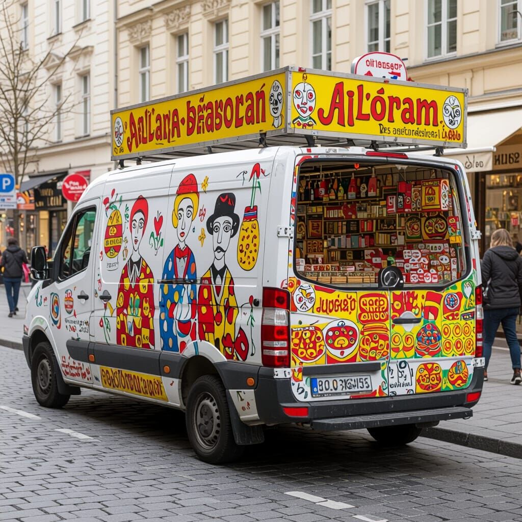 Alıcı Salça&Baharat Panel Van in Modern Art Style