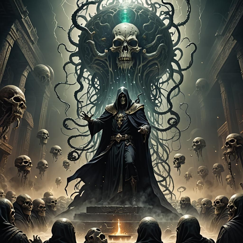 Elder Brain Altar: Cinematic Digital Matte Painting