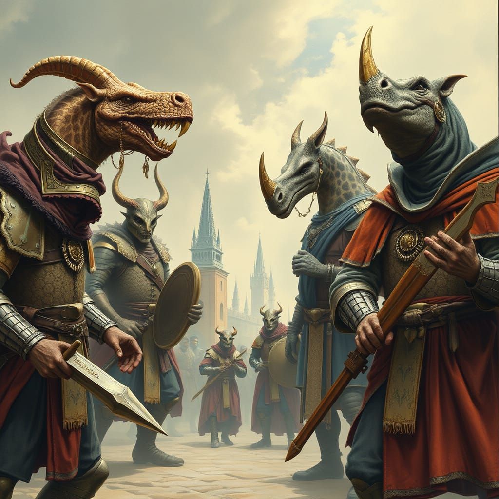 Epic Battle in Forgotten Desert City