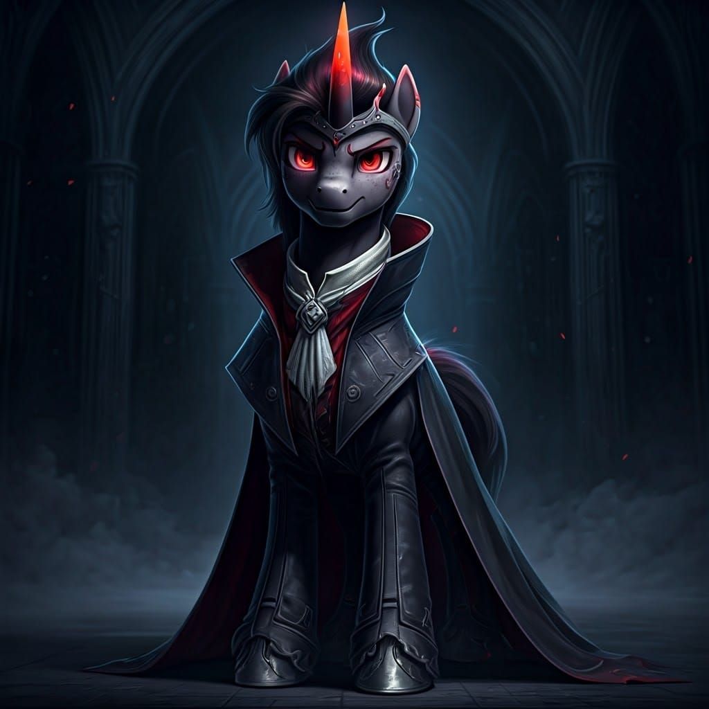 Dark Victorian Pony Albert Wesker, King Sombra