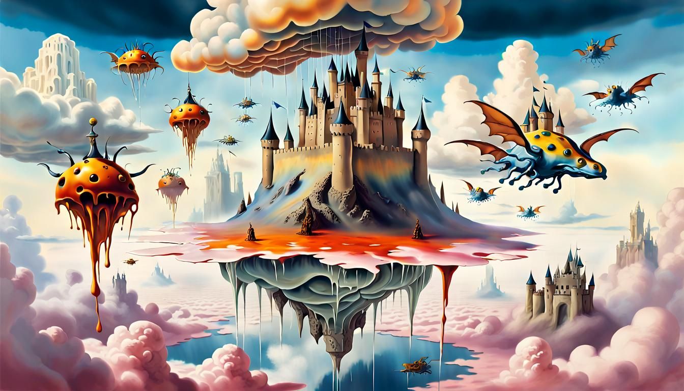 Surreal Melting Castles in the Sky