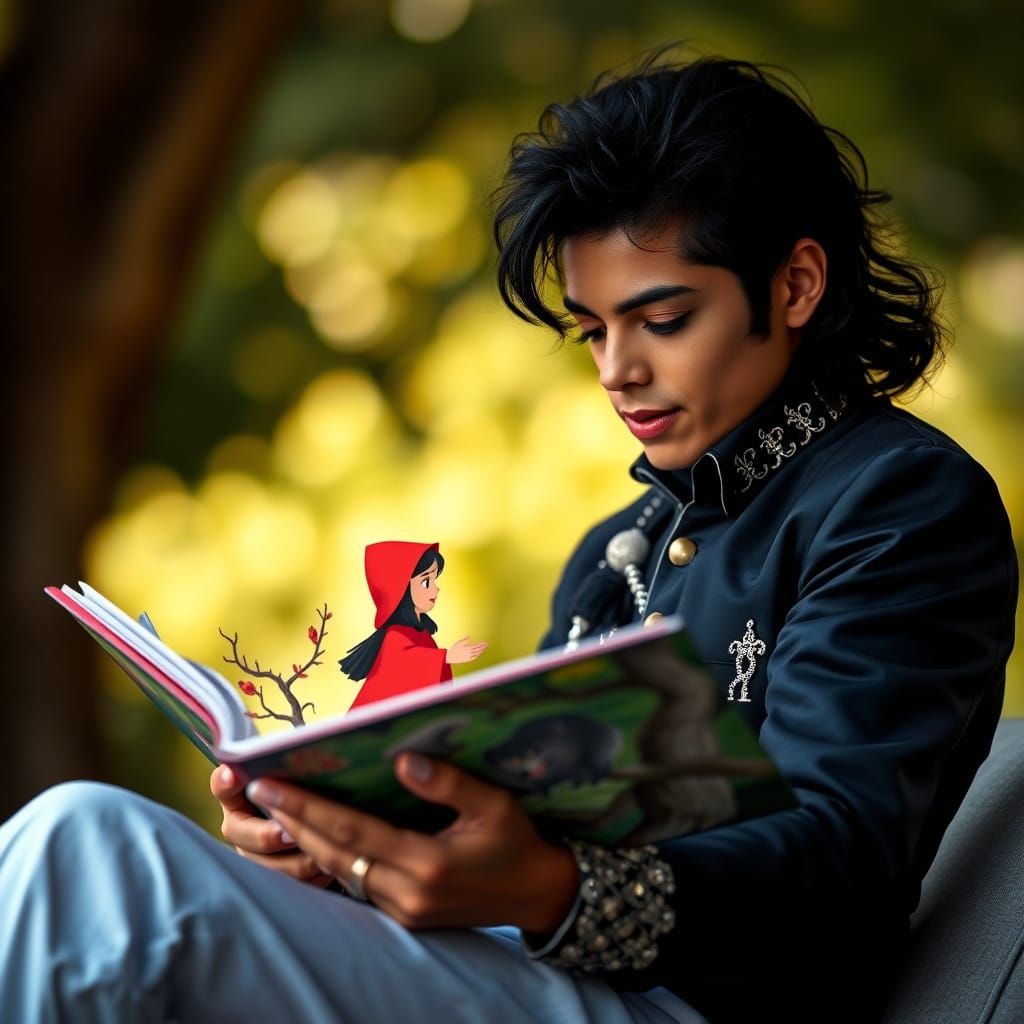 Michael Jackson Reads Red Riding Hood Pop-Up Book in Intimat...