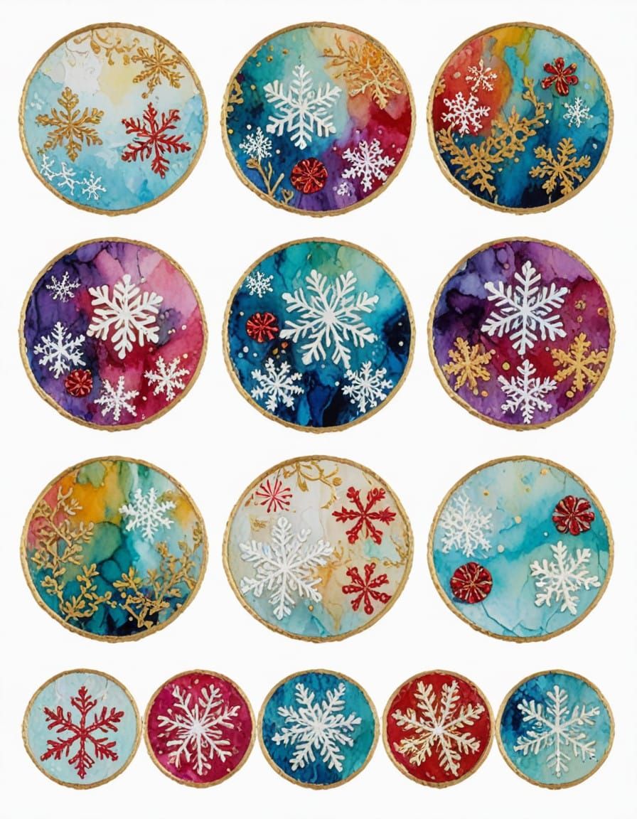 Whimsical Winter Wonderland with Mice and Christmas Delights