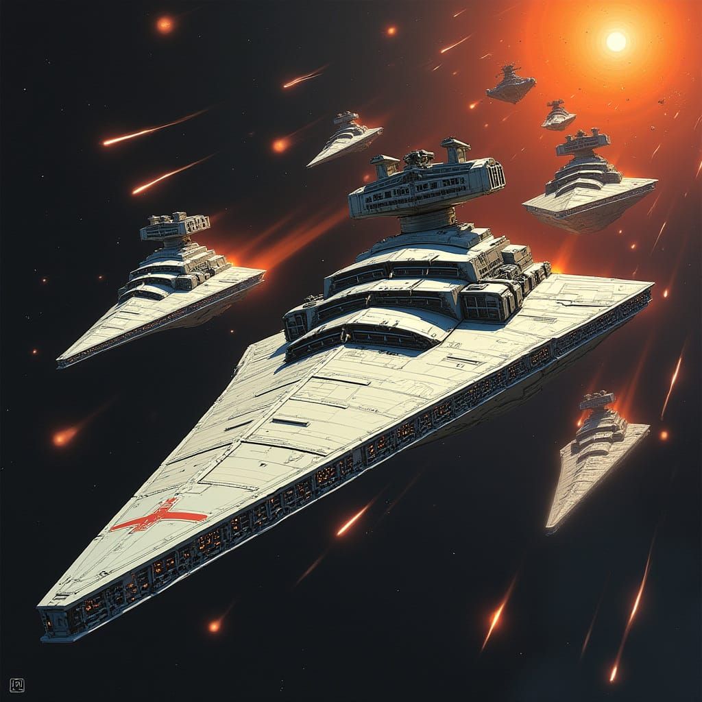Epic Space Battle with Star Destroyers