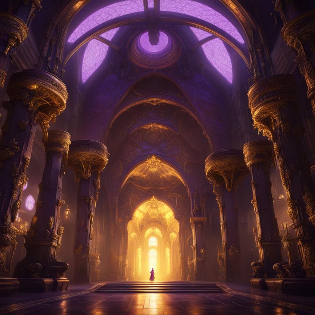 Dark Fantasy Orbital Realm in Deep Color