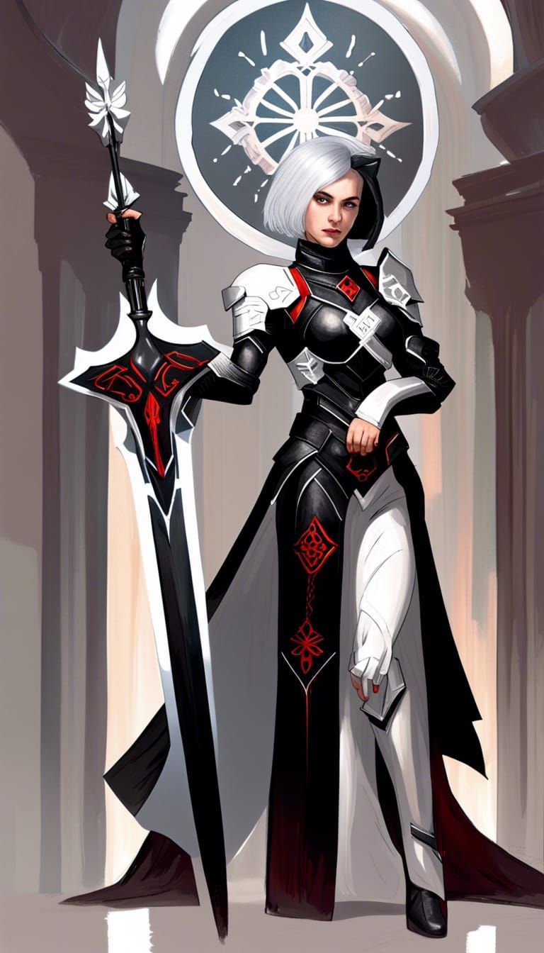 Woman in Combat Armor, Hyperdetailed Concept Art