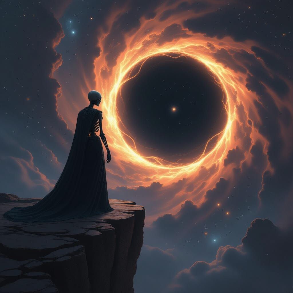 Cosmic Skeleton at Black Hole Precipice