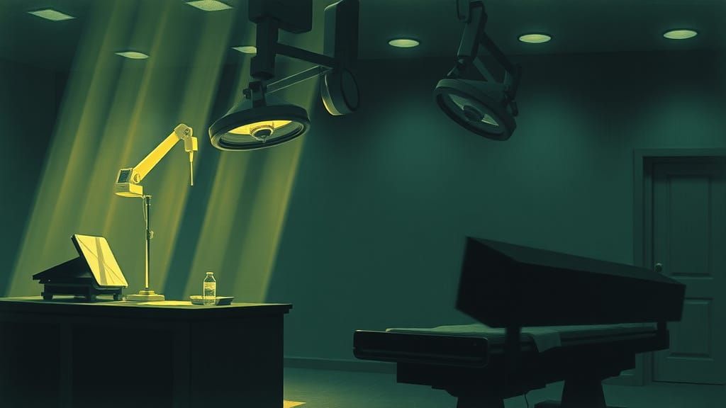 Edward Hopper Style Scene with Dynamic Lighting