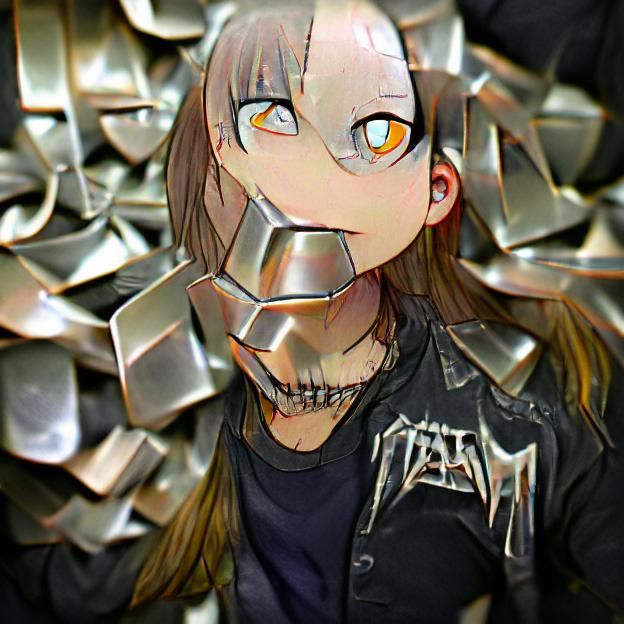 Textured Metal Surface Reflecting Light