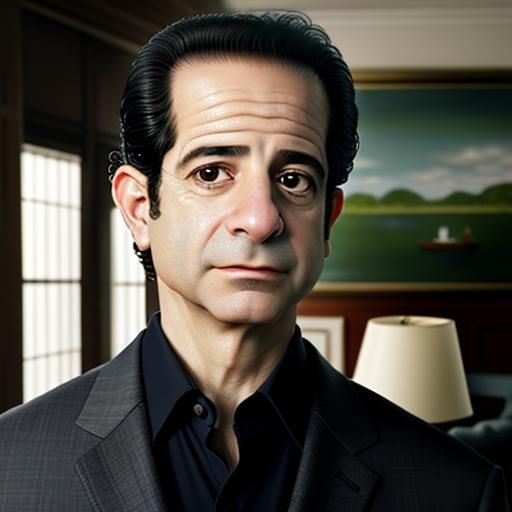 Adrian Monk Crime Scene: Hyperdetailed Oil Painting