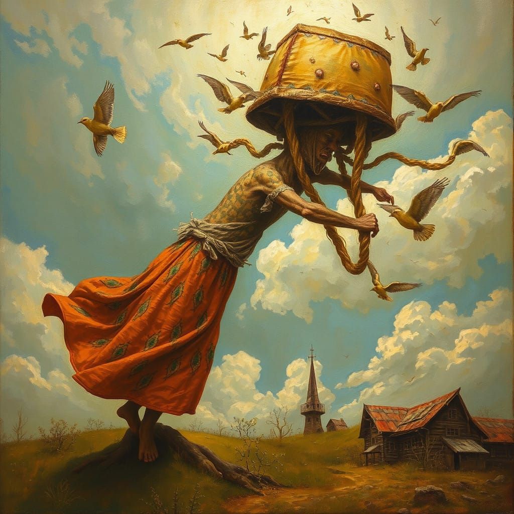 Timeless Dreams in Vibrant Cyberpunk Style