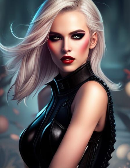 Stunning demon bright hair