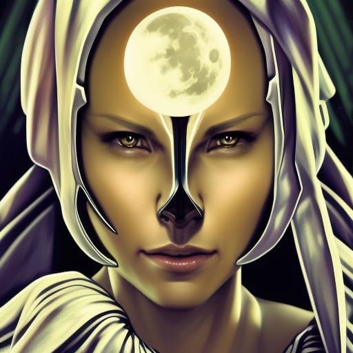 Nightmare Warrior in Shadow: Detailed 3D Portrait