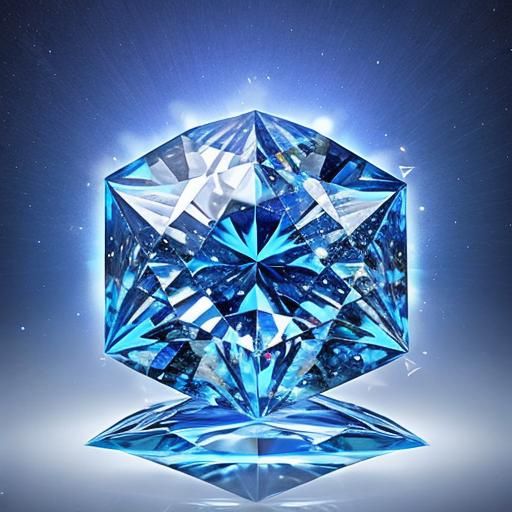 Magical Diamond Shimmers with Light