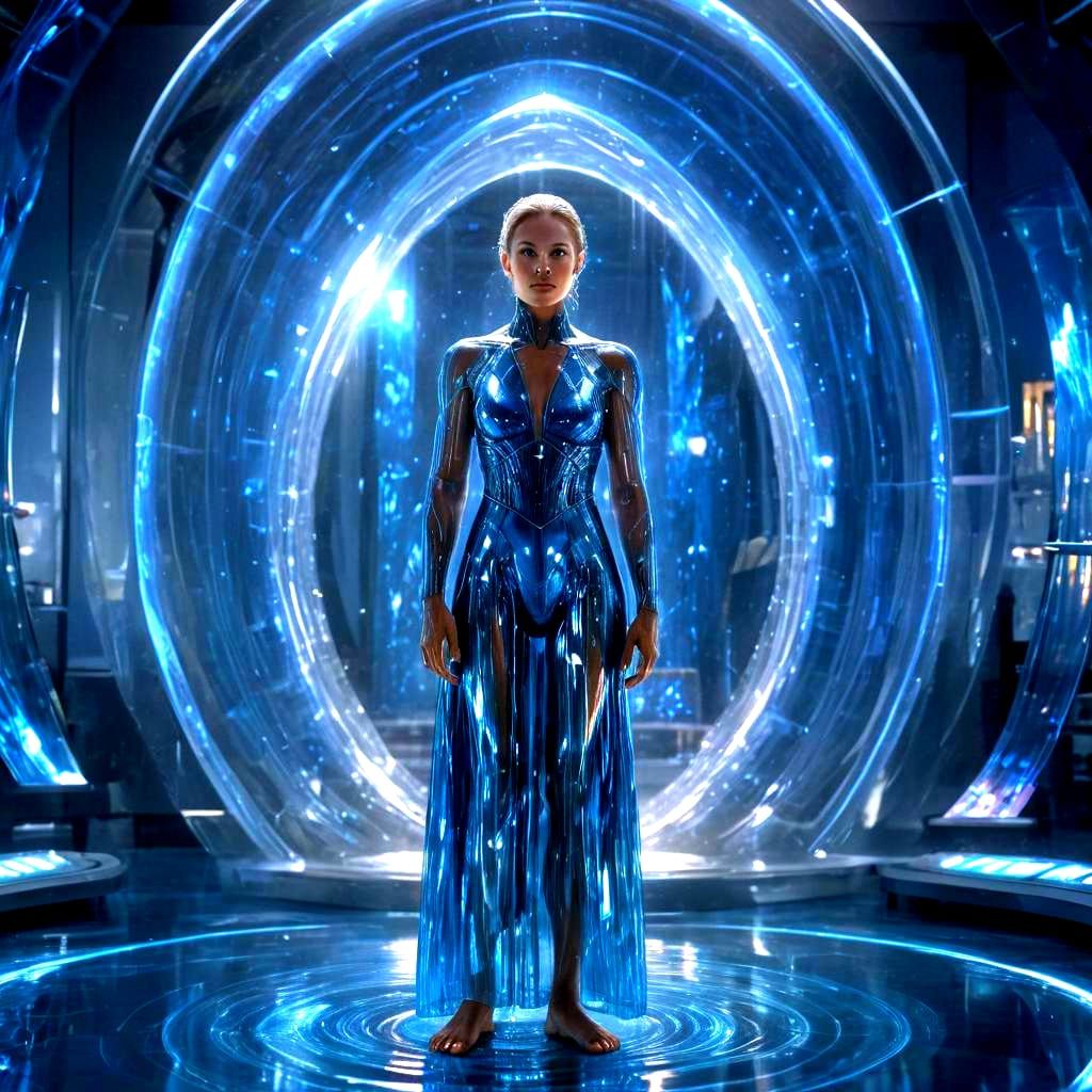 Tall Atlantian in Quantum Healing Sanctuary of Energetic Wat...