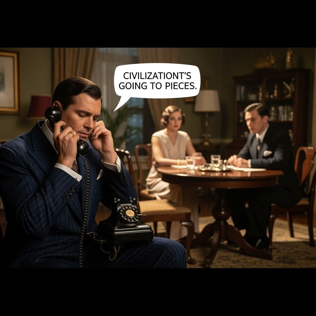 Tom Buchanan's Arrogance in Golden Hour Lighting