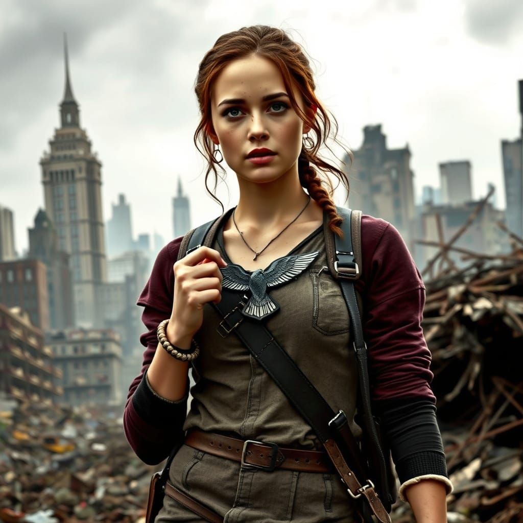 it's a theme of the hunger games is back how will you survive there's the capitol and then the mocking jay pin