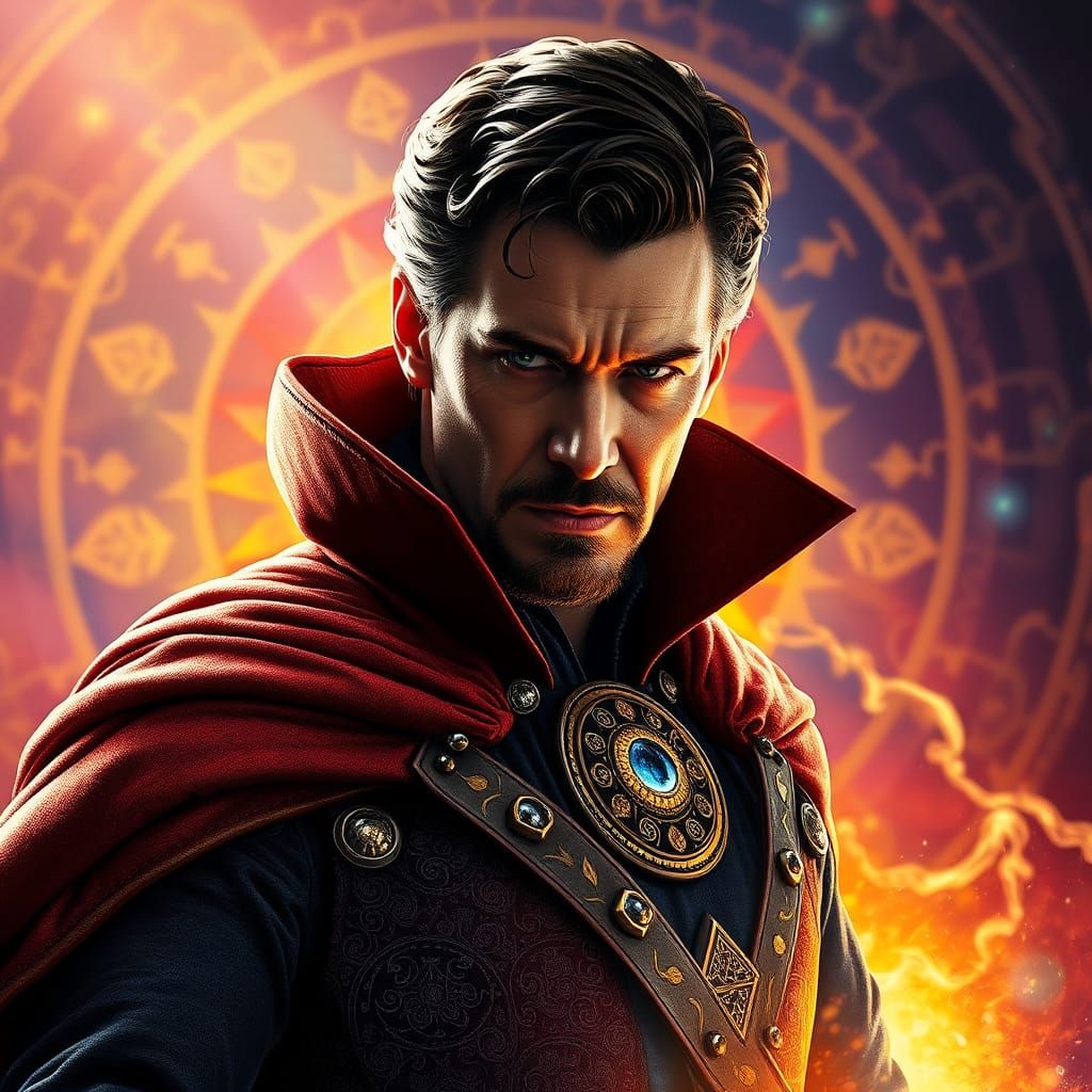 Intense Doctor Strange in Mystical Realm