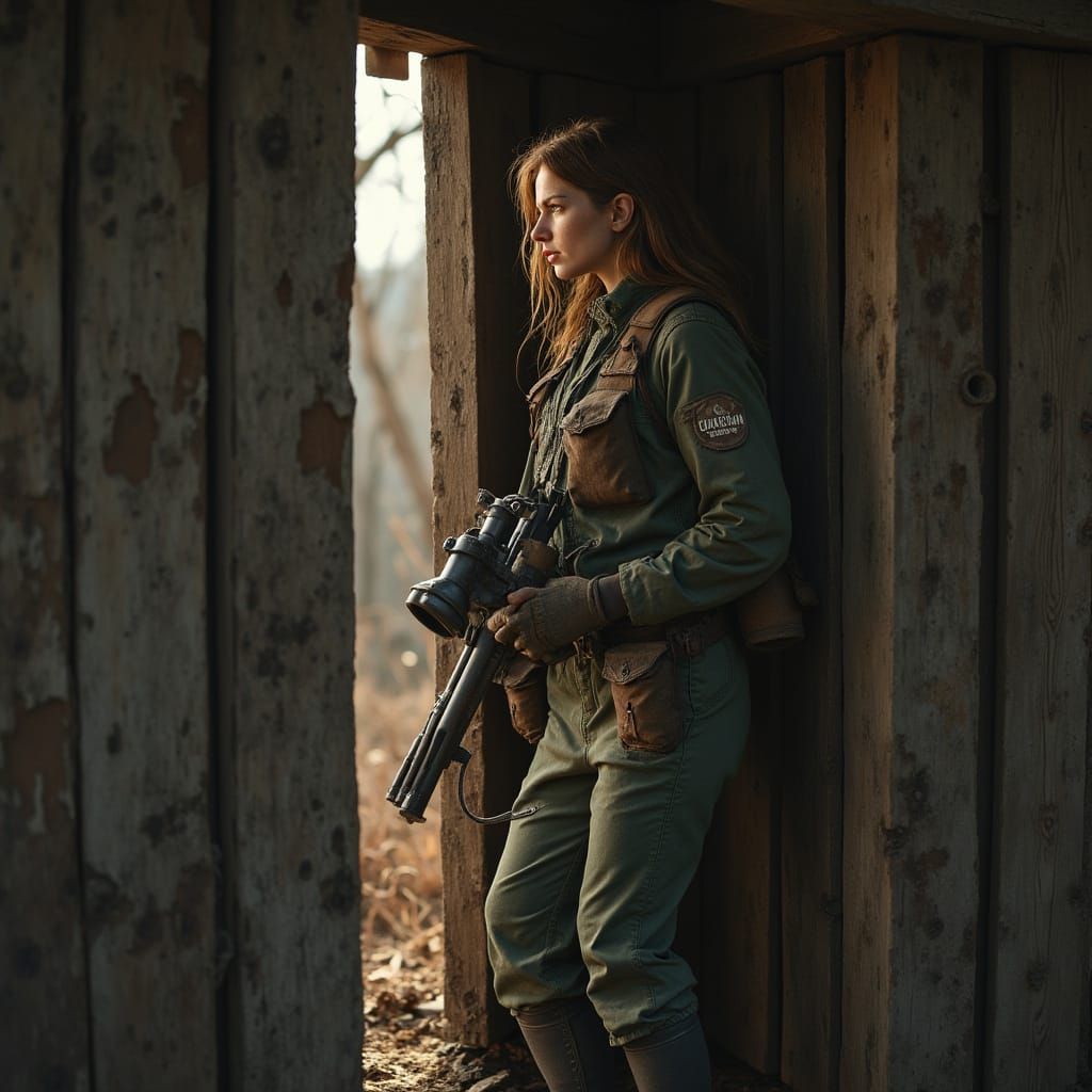 Post-Apocalyptic Survivor Shelters in Wooden Cabin