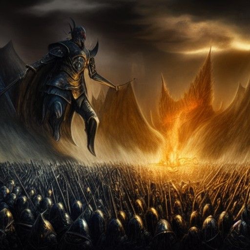 Isildur Battles Sauron: Lord of the Rings Scene
