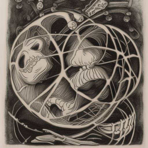 Renaissance Ball Meets Engraved Horror Film