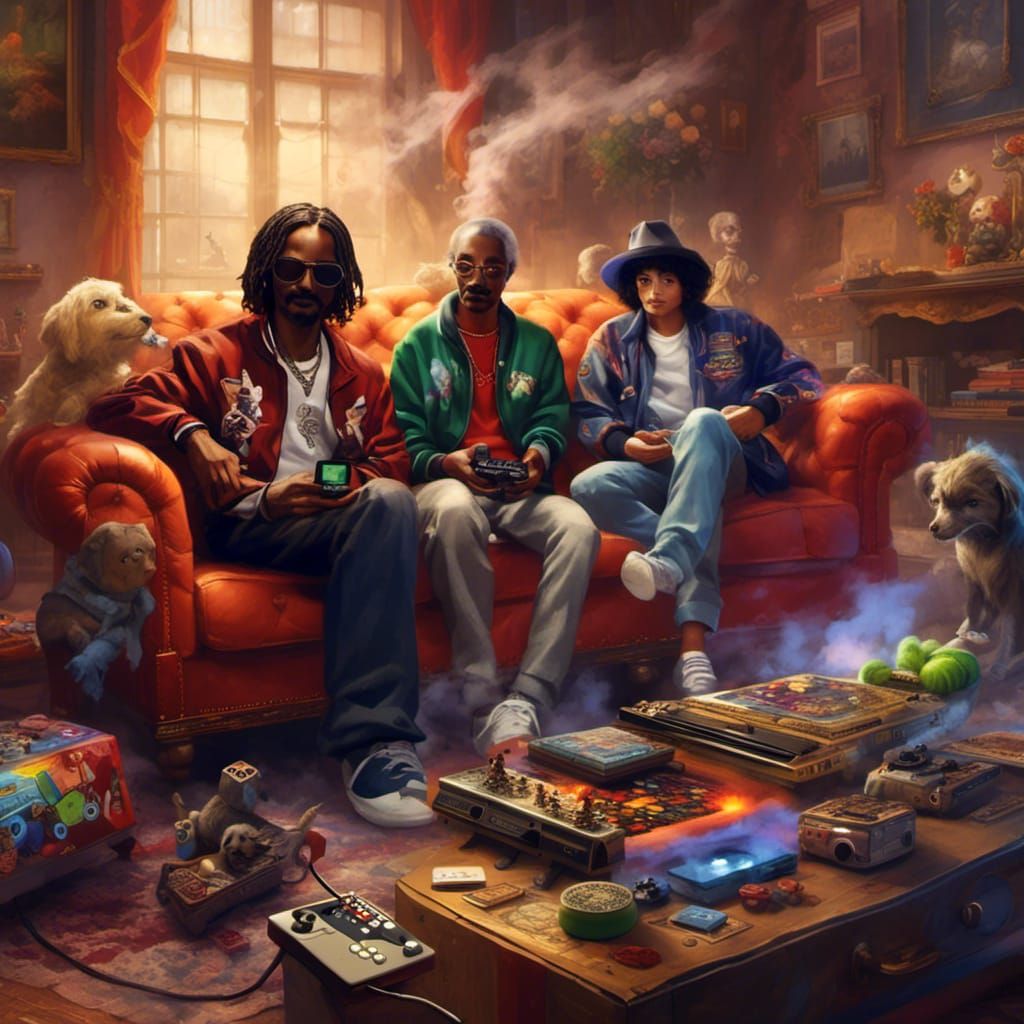 Snoop Dogg, Michael Jackson, and Einstein Play Games