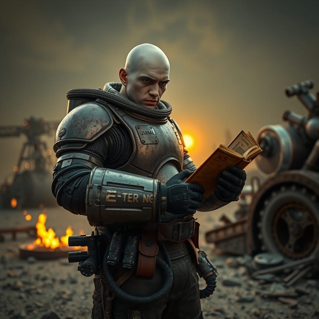 Dystopian Arsonist in Desolate Excursion Zone