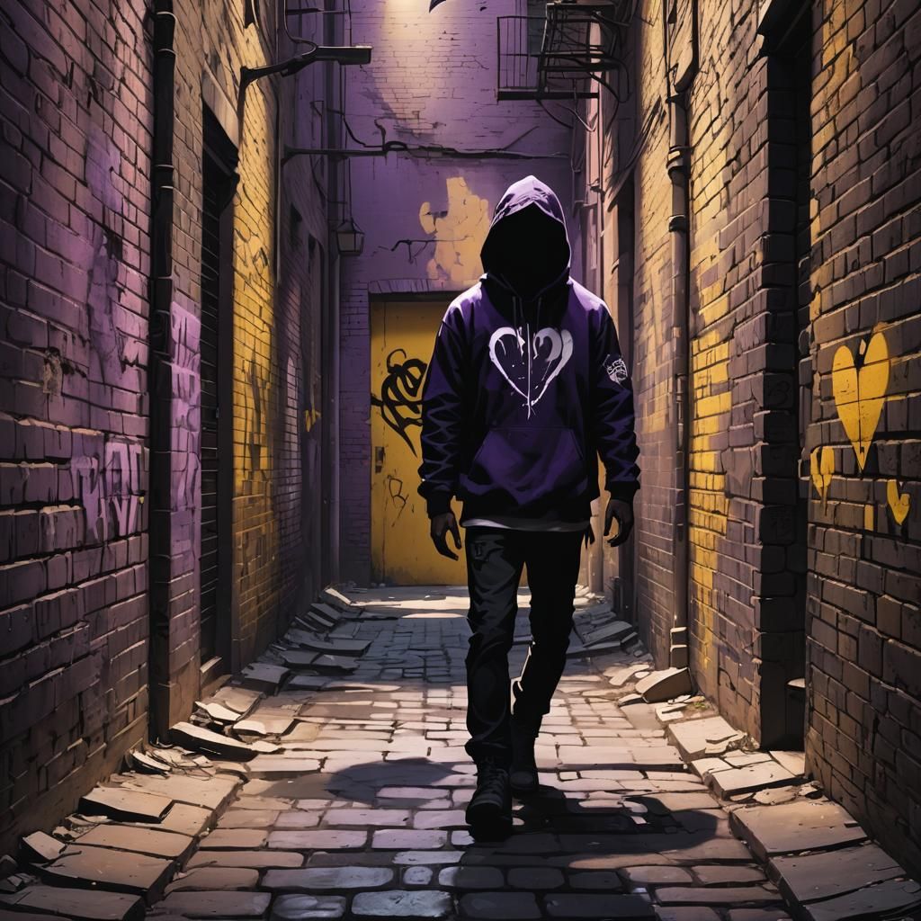 Dark Fantasy Alleyway Scene in Photorealistic Style