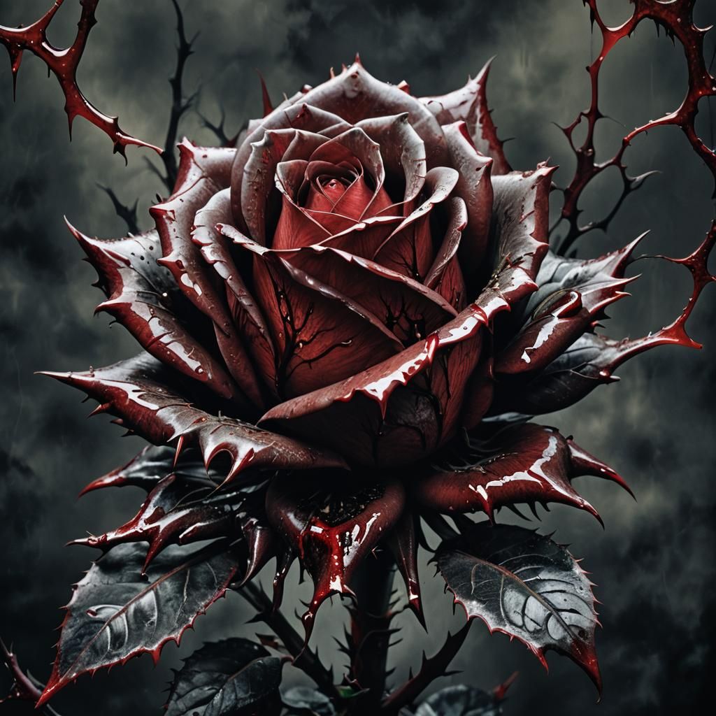 Blood Rose: A Dark Fantasy Close-Up