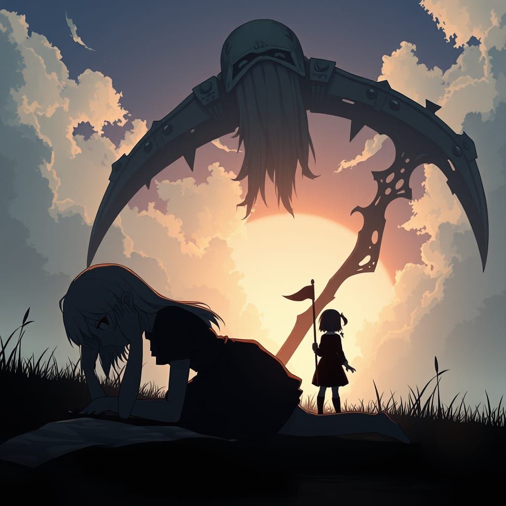 Charlie Morningstar and Ciri in Anime Style