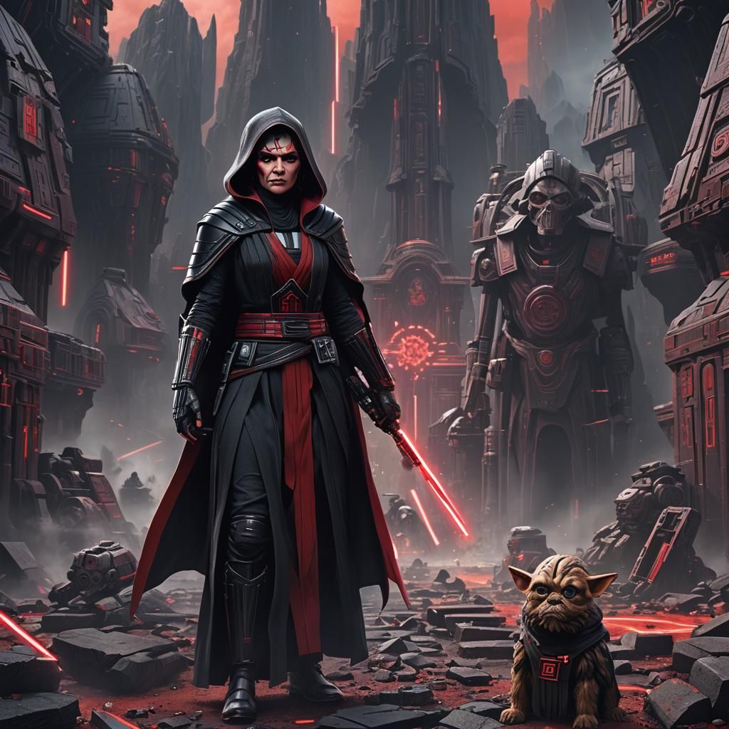 Sith Lord Vanellope: Detailed Matte Painting