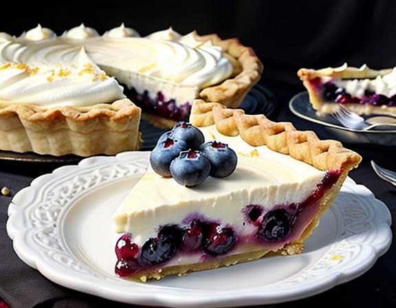 Assorted Pie Slices in Circular Arrangement