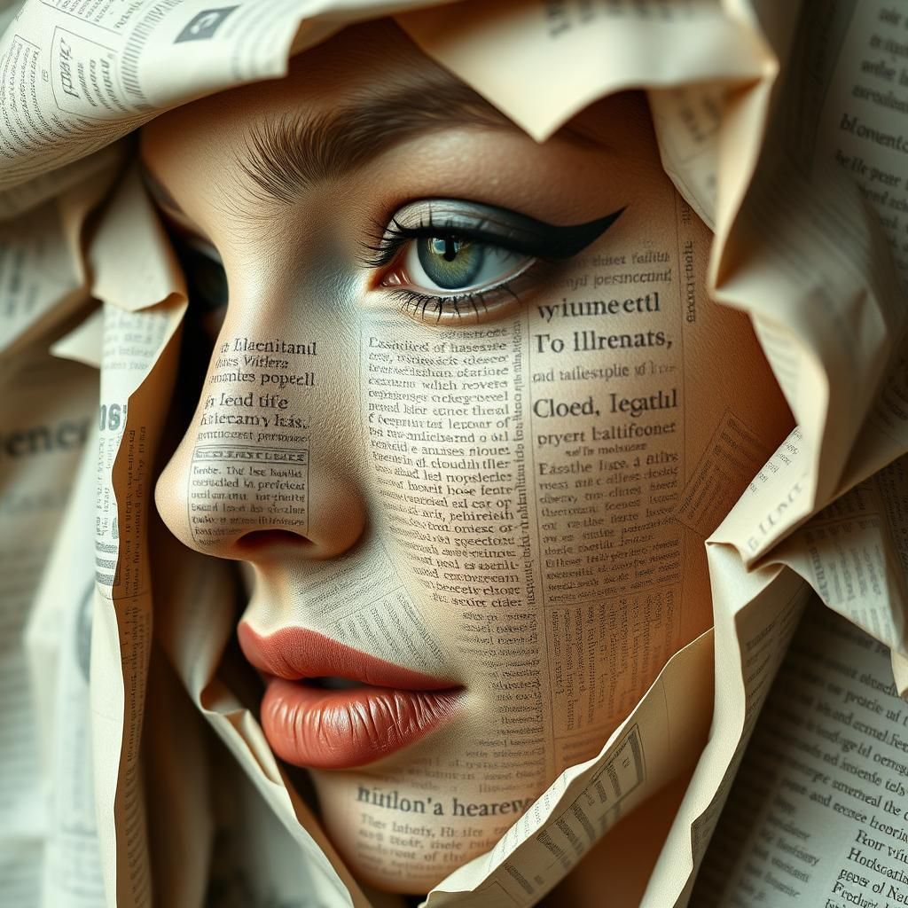 Newspaper portrait