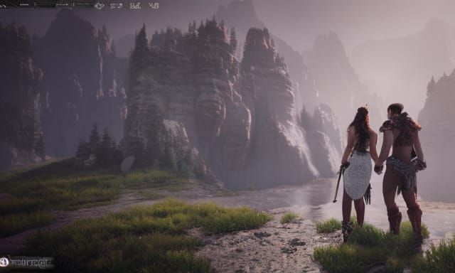 Orc Wedding in Forgotten Realms: Romantic Couple