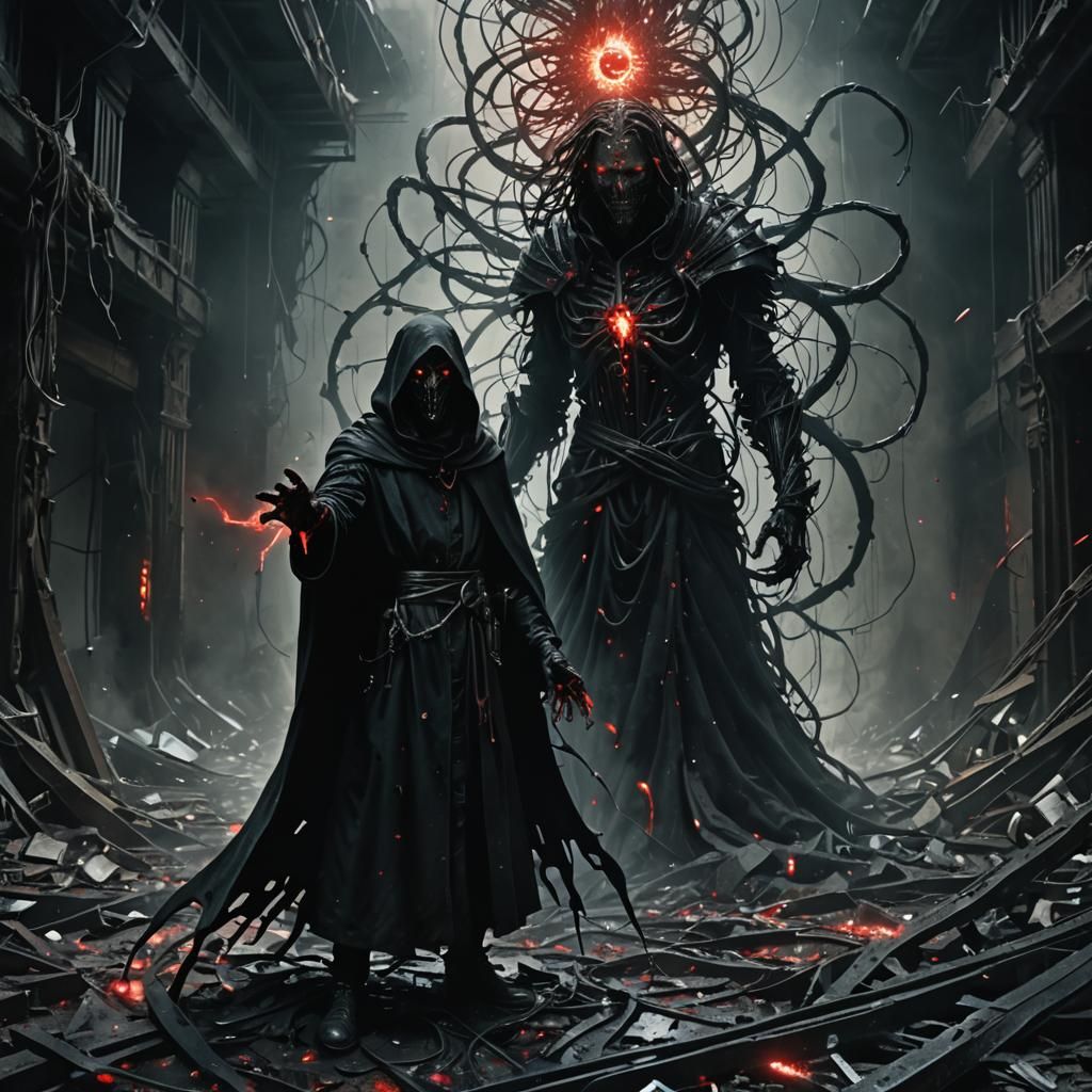 Dread Father Sithis in Eerie Dystopian Surrealism