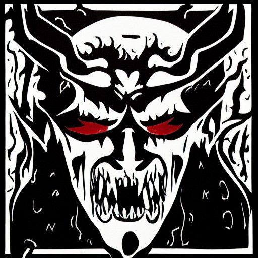 Ominous Demonic Entity Generated by AI