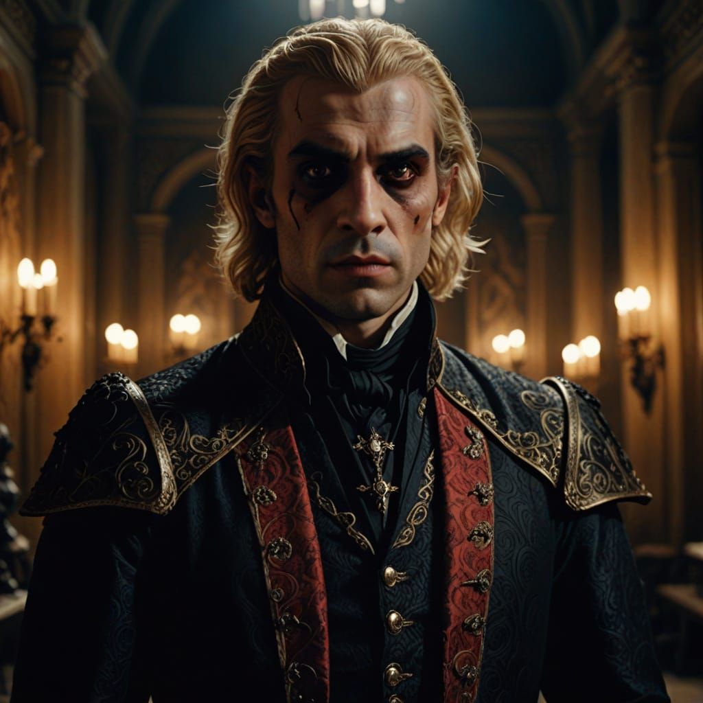 16th Century French Vampire in Dramatic Aristocratic Costume