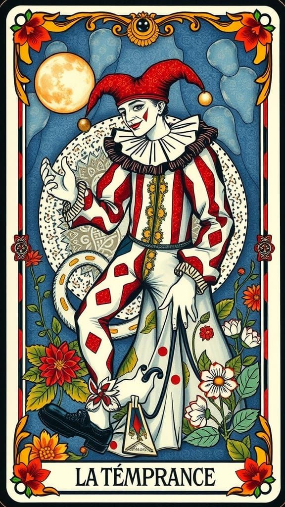 Tarot Card Portait" la Tempérance