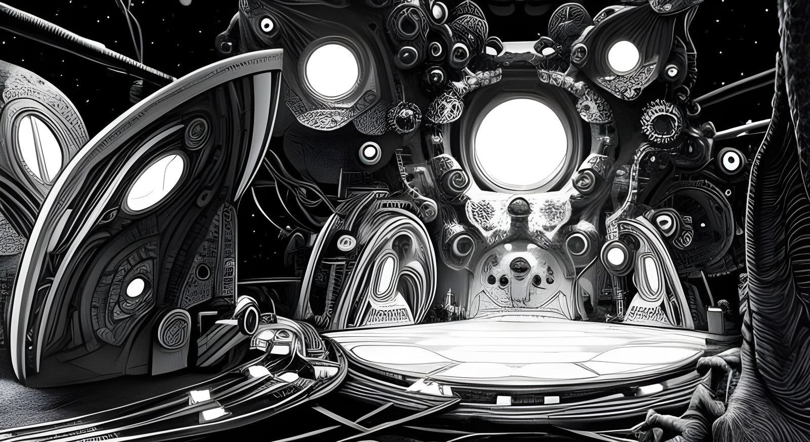 Psychedelic Line Art In The Style of Joe Fenton (Continued)