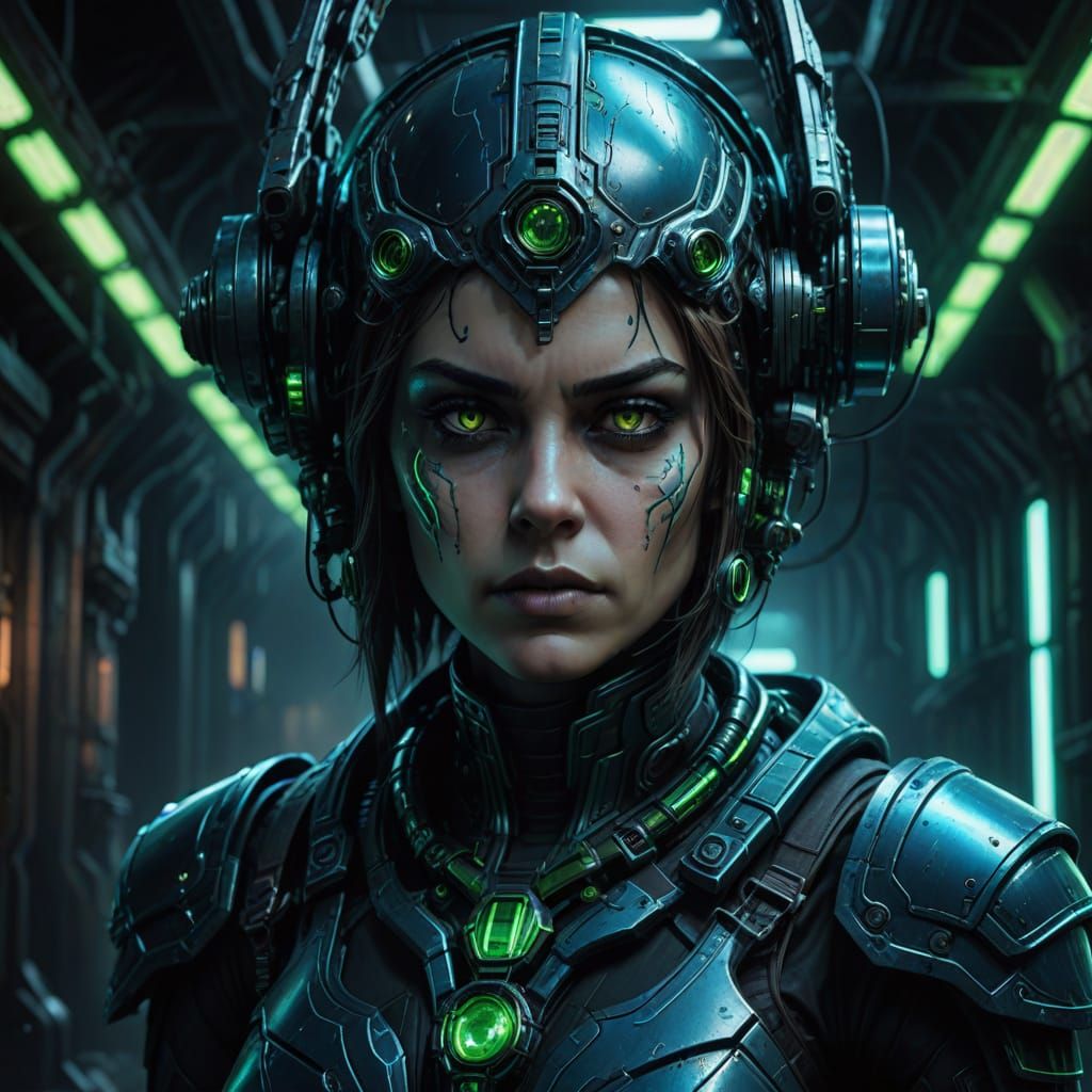 Gritty Warhammer Ganger in Dark, Gothic Sci-Fi