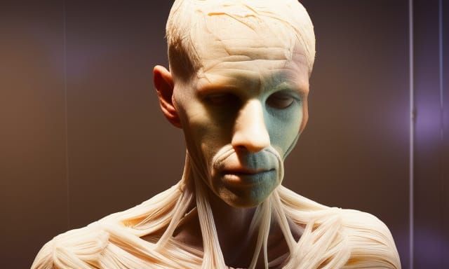 Wax Person in Surreal World